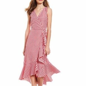 SUGAR LIPS•Sz M•Gingham Wrap Dress